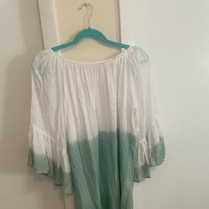 Loose Fitting Tunic Blouse Long Sleeves Cotton Women’s One Size